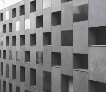 Modern concrete collection display